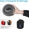 MULIHOMI™ Travel Pillow for Airplane with 100% Memory Foam, 360° Adjustable Full Surrounding Flying Neck Pillows, Travel Pillow Set (Grey) - Image 5