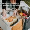 Large Insulated Lunch Bag for Women and Men - 100% Leak Proof, Cooler Bags Insulated, Lunch Box - Cooler Bag for Cold and Hot Food with Zippered Top - for Work, Picnic (CaraCream) - Image 7