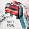 Clothirily Womens Winter Scarf, Fashion Cashmere Feel Plaid Scarfs for Women, Pashmina Shawls and Wraps, Long Blanket Scarf - Image 6