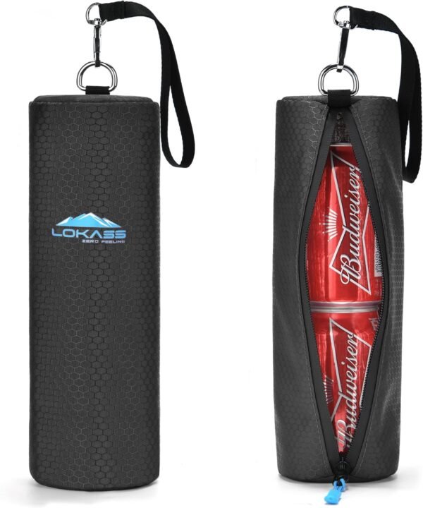 Insulated Golf Cooler Bag, Portable Camping Cooler Case, Unisex Soft Waterproof Beer Sleeve for Drinks/Bottled Water/Umbrella, for Daily Work/Travel/Hiking