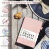 JUBTIC Travel Journal for Women & Men, Vacation Planner with Pockets for Keepsakes, Travel Notebook for 6 Trips, Trip Planner Travel Gifts (Rose Gold) - Image 2