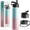 Stainless Steel Insulated Water Bottle and Travel Mug for Hot and Cold Beverages, Wide Mouth, Double Wall Insulated Hydration Sports Water Bottle for Hiking, Biking, Outdoor, 22 OZ BPA Free - Image 7