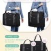 BAGSMART For Spirit Airlines Personal Item Bag 18x14x8, Foldable Travel Duffel Bag Tote Weekend Overnight Bag Carry on Luggage for Women and Men(Black) - Image 6