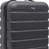 Wrangler Hard side Spinner Luggage, Charcoal, Carry-On 22" Inch - Image 2