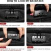 LOVEVOOK Travel Laptop Backpack Waterproof Anti Theft Backpack with Lock and USB Charging Port Large Computer Business Backpack for Men Women College Backpack (17 inch,Black) - Image 2