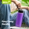 Kids Insulated Water Bottle with Straw-16 oz Stainless Steel Double Wall Vacuum Wide Mouth Water Bottle for School-Metal Travel Water Flask with Silicone Boot (Royal Blue) - Image 6