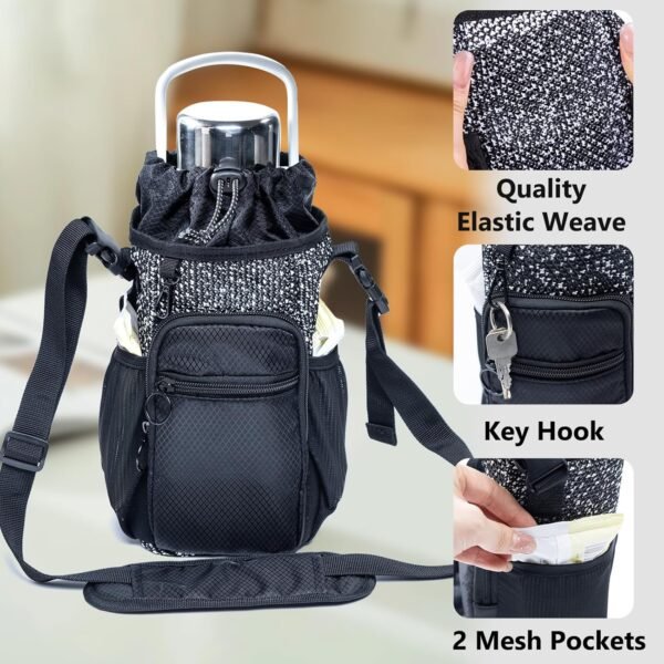 Water Bottle Holder with Strap, Water Bottle Carrier Bag - Image 5