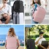 Beraliy Travel Backpack for Men Women, Personal Item Bag for Airlines, Carry On Backpack,16inch Laptop Backpack, Durable Backpack for Hiking College Work Gym Weekender Bag, Black - Image 7
