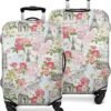 World Famous Scenery Luggage Cover - Washable Elastic Suitcase Cover - Eiffel Tower,Arc de Triomphe and Flower Butterfly Travel Suitcase Cover Fit 22-24 Inch Luggage - Image 2