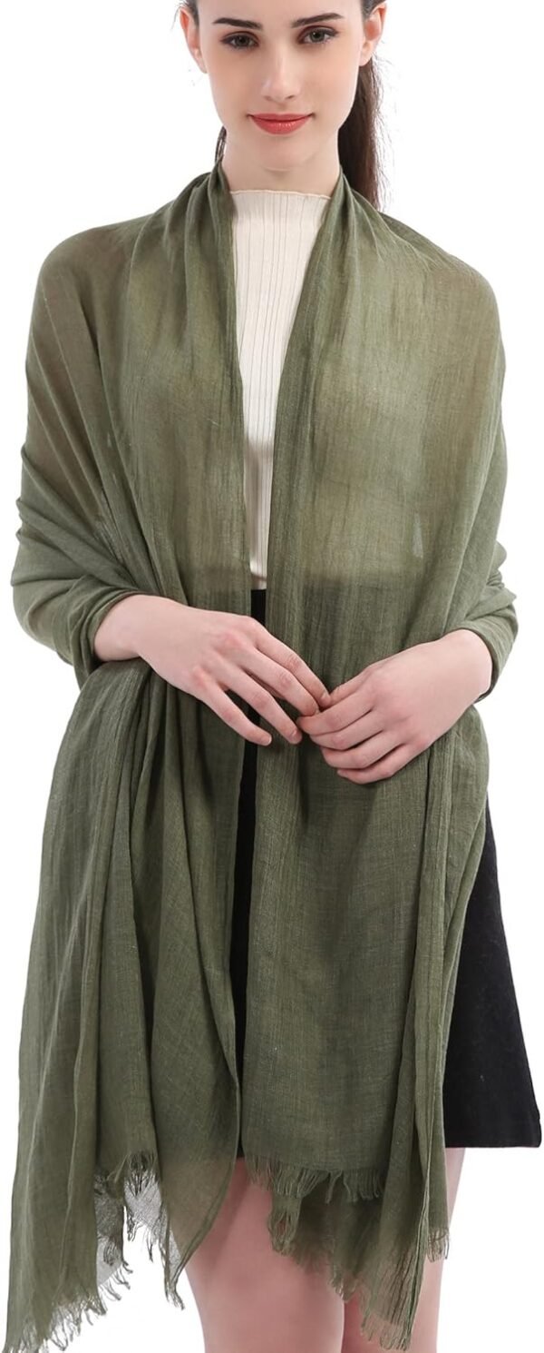 Premium Women Extreme Soft Scarf Wrap Shawl For Any Season, Super Size, Rich Color Choice - Image 2