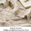 EMME Cotton Throw Blanket Large 50"x70" 100% Muslin for Couch Breathable Gauze All Season Soft and Lightweight Pre-Washed (Light Tan) - Image 4