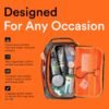 Fitdom Hanging Toiletry Bag Tactical Dopp Kit Case For Men. Perfect For Travel & Storage. Fits Large & Small Cosmetic, Clipper, Toothbrush, Shaving & Shower Care. Best Overnight Organizer - Image 6