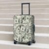 Money Luggage Suitcase Covers Elastic Washable 100 Dollar Bill Cash Present Luggage Protector Travel Suitcase Protective Cover For Kid And Adult, S (Fit 18-21 Inch Luggage) - Image 8