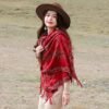 iCuviy Large Pashmina Shawls & Wraps for Women Extra Soft Cashmere Feel Throw Womens Fall Scarfs Shawls & Wraps for Wedding - Image 6