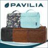 PAVILIA Hanging Toiletry Bag Women Men, Foldable Cosmetic Organizer Travel Bag, Water Resistant Makeup Bag Toiletries, Large Travel Essentials Kit (Dark Brown) - Image 8
