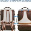 Vancropak Travel Bags for Women Carry on, Large Travel Backpack Airline Approved, Expandable Weekender Daypack Overnight Suitcase Backpack, Luggage for International Flight Traveling Hiking, Beige - Image 4