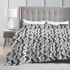(Bat Pattern) Print Fall Throw Blanket Personalized Soft Flannel Blanket for Bed Couch Sofa, Blanket for Lightweight Fuzzy Cozy Blankets for Travel Office Home 60"X50" - Image 6