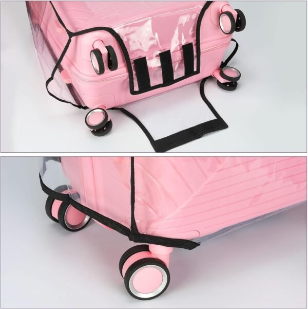 Luggafor Clear Pvc Suitcase Cover,20-30 Inch Luggage Cover for Wheeled Suitcase,Travel Luggage Cover (28inch) - Image 4