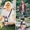 icolor Water Bottle Carrier Bag with Strap 25/32/40/64oz Crossbody Water Bottle Holder with Phone Pocket Sling Sleeve Insulated Neoprene Water Bottle Pouch for Walking Hiking Travelling - Image 6
