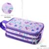 Kids Toiletry Bag for Girls, Travel Toiletry Bag for Little Young Girls Cosmetic Bag Makeup Bag Waterproof Hanging Wash Bag Toddler Toiletries, Mermaid Purple - Image 4