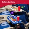 Tray Cover with Pockets - Kids Travel Essentials for Airplane, Train, Car - Tray Table Organizer for Snacks, Toys, Plane Activities - Airplane Must Haves for Flying with Toddler - Image 3