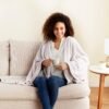 Berkshire Blanket Primalush™ Wearable Blanket, Cozy Loungewear Pocketed Plush Cape Wrap for Adults & Teens(Moonbeam, One Size 58"X64") - Image 3