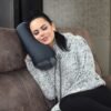 Microbead Bolster Tube Travel Pillow, Compact, Perfect for Plane or Car, Pink - Image 6