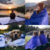 Outdoor Waterproof Blanket, Foldable Fleece Stadium Blanket for Outdoor Sports Event,Camping,Concerts, Car,Pet,Picnics -Windproof, Wearable,Machine Washable 80"x58" - Image 6