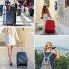 Gostwo 2 Pack Luggage Tags for Suitcases, 26 Initial Letter Travel Luggage Baggage Identification Labels ID Tag Fully Bendable Tags with Stainless Steel Loop (Black) (Letter A) - Image 5