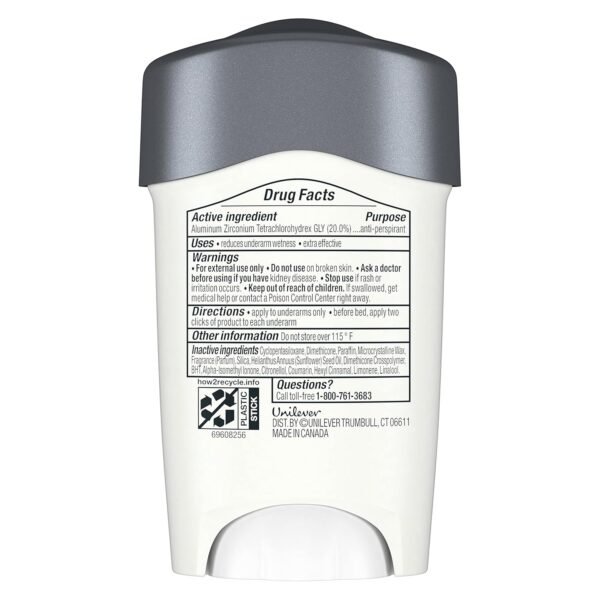 DOVE MEN + CARE Clinical Protection Antiperspirant Clean Comfort Stick for Men 96-Hour Sweat and Odor Protection Clinical Strength Antiperspirant with 1/4 Moisturizing Cream 1.7 oz - Image 2