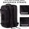 Athletico SneakerBox - Premium Sneaker Travel Duffel Bag/Backpack - For Shoes, Clothes, and Gym (Black) - Image 4