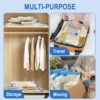 16 Pack Vacuum Storage Bags with Hand Pump, 4 Jumbo + 4 Large + 4 Medium + 4 Small 80% Space Saver Vacuum Seal Bags for Clothing, Vacuum Compression Bags Travel Lugggage, Blankets, Comforters - Image 4