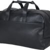 Kenneth Cole REACTION Port Stanley Duffel Pebbled Vegan Leather Carry On Shoulder Duffle Travel Bag, Black, 15" Laptop - Image 10