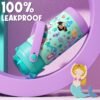 Fimibuke Kids Insulated Water Bottle with Pop-Open Straw & Spout 2-in-1 Lid, 14oz Leak Proof 18/8 Stainless Steel Vacuum Tumbler, BPA-Free Kids Cup For Travel School Girls Boys Toddler 2Pack - Image 5