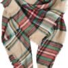 Women's Fall Winter Scarf Scarves for Women Gifts Plaid Blanket Scarf Soft Chunky Large Blanket