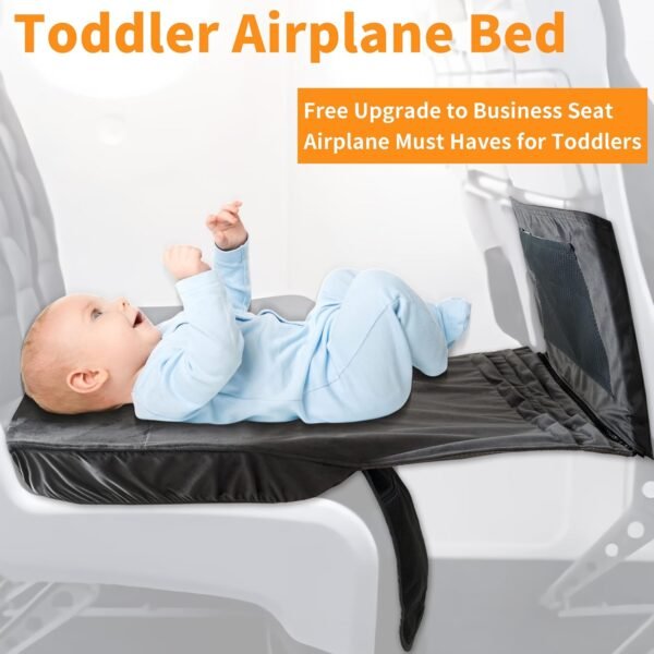 Toddler Airplane Bed for Toddler Airplane Travel Essentials, Airplane Kids Bed, Travel Toddler Bed, Airplane Seat Extender for Kids, Portable Toddler Bed for Travel Essentials for Flying - Image 2