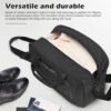 Coolife Luggage 4 Piece Set Suitcase Spinner TSA Lock Softshell lightweight (gray) - Image 6