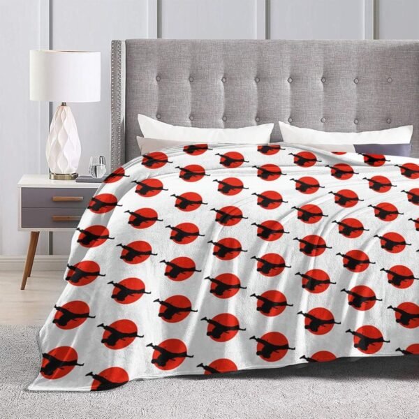 (Taekwondo Design) Print Fall Throw Blanket Personalized Soft Flannel Blanket for Bed Couch Sofa, Blanket for Lightweight Fuzzy Cozy Blankets for Travel Office Home 40"X30" - Image 6