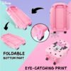 Disney Stitch Foldable Suitcase for Girls - Minnie Mouse Wheeled Cabin Bag with Handle for Travel - Image 6