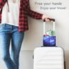 ACdream Luggage Cup Holder, Suitcase Drink Carrier, Free Hand Portable Water and Coffee Caddy Attachment, Flight Attendant Gift Gadgets, Airport Travel Accessories for Airplane, Blue Sky - Image 6