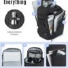 LIGHT FLIGHT Travel Backpack, TSA Friendly Flight Approved Carry on Backpack Water-resistant Lightweight Business Large Weekender Bag Casual Daypack 17.3" Laptop Backpack for Men Women,Beige - Image 3