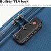 Coolife Luggage 4 Piece Set Suitcase Spinner TSA Lock Softshell lightweight (gray) - Image 2