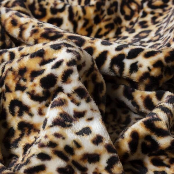 CARSTENS, INC. Travel Blanket, Premium Compact 2-in-1 Airplane Blanket/Pillow, Leopard Print - Image 6
