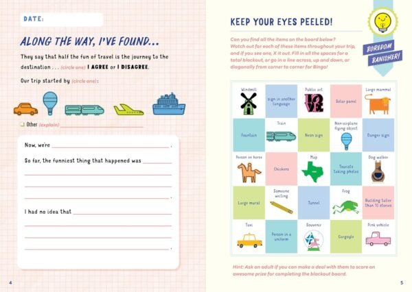 The Ultimate Travel Journal for Kids: Awesome Activities for Your Adventures - Image 4