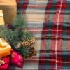 Women's Plaid Blanket Winter Scarf Warm Cozy Tartan Wrap Oversized Shawl Cape - Image 5