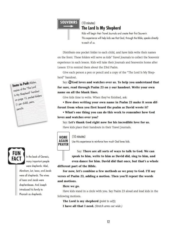 Kids' Travel Guide to the 23rd Psalm - Image 8