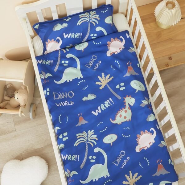 Morais Toddler Nap Mat with Removable Pillow and Blanket,Lightweight,Soft,Perfect for Kids Preschool, Daycare, Travel Sleeping Bag Boys and Girls - Image 5