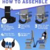 Airplane Foot Hammock (Memory Foam), Perfect Airplane Footrest to Relax Your Feet | Foot Hammock for Airplane Travel Accessories, Desk Foot Hammock, Travel Foot Rest, Comfy Foot Hanger Airplane - Image 5