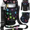 Water Bottle Holder Carrier Bag with Strap - Crossbody Sling for Walking with Phone Pocket Insulated for 32 24 oz