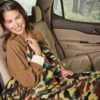 Stalwart Heated Blanket - Ultra Soft Fleece Throw Powered by 12V Auxiliary Power Outlet for Travel or Camping - Winter Car Accessories (Green Camo) - Image 7